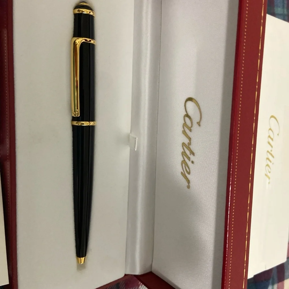 Cartier Black and Gold Writing Instrument - Picture 2 of 4